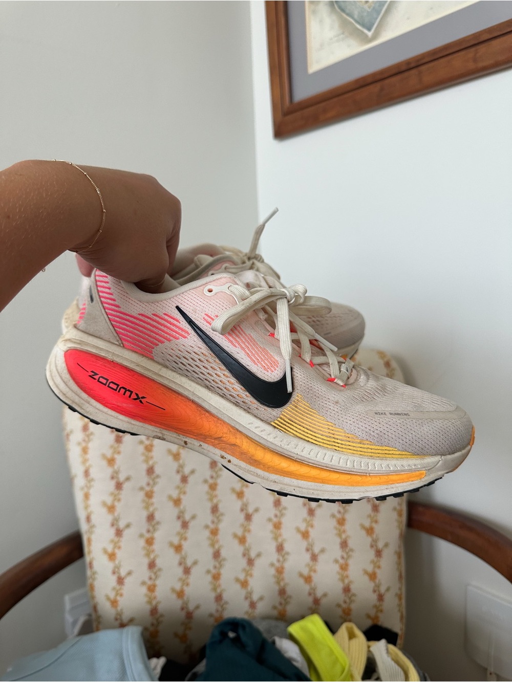 Nike Women’s Running Shoes - Cream/Pink/Orange